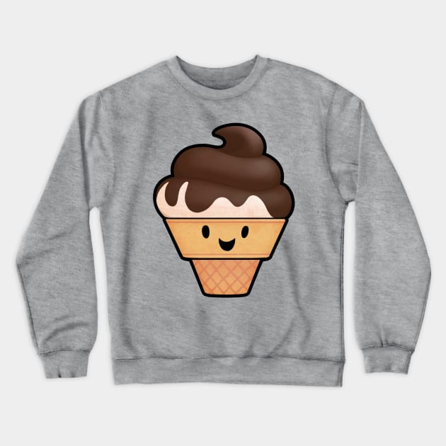 Chocolate Ice Cream Crewneck Sweatshirt by kantonic